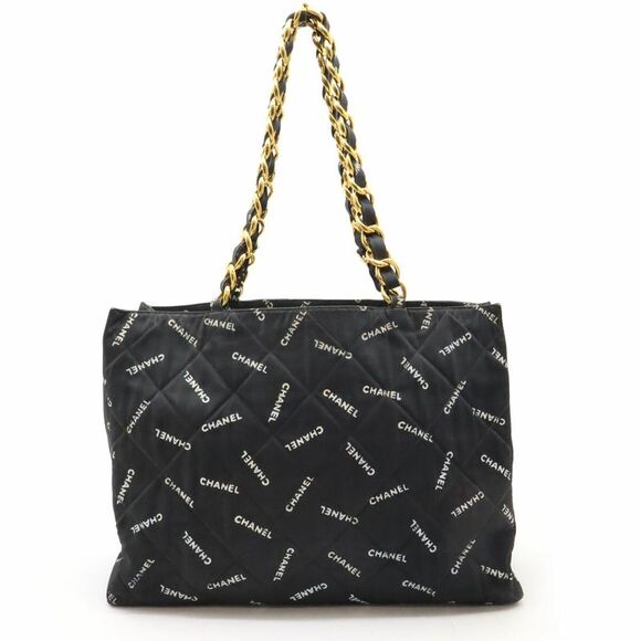 Chanel Logo Chain Shoulder Tote Bag - Picture 1 of 6